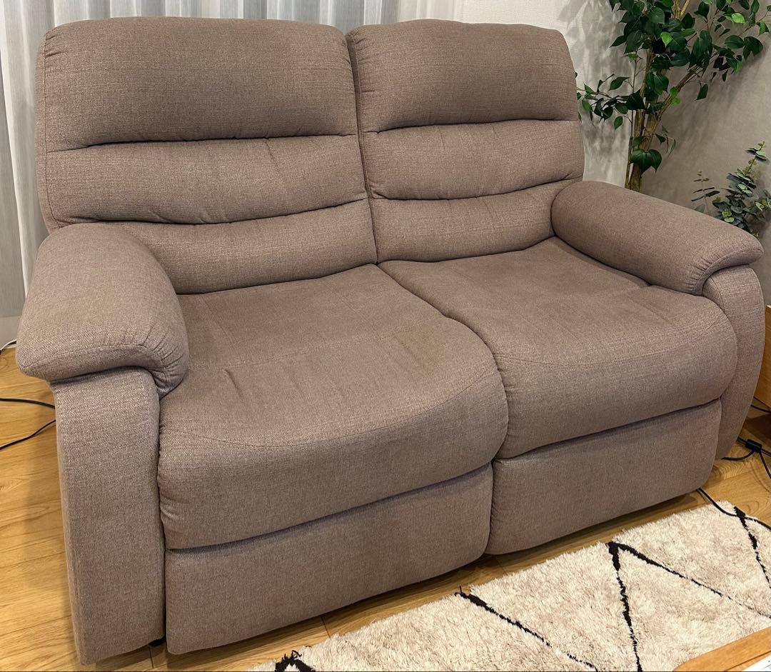 美品　ニトリ　電動リクライニングソファ