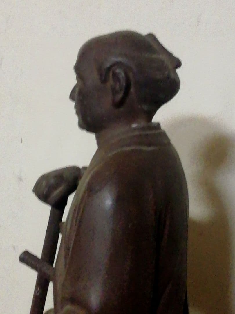 二ノ宮金次郎成人して後に侍(武士)になっての像/ 超ー希少