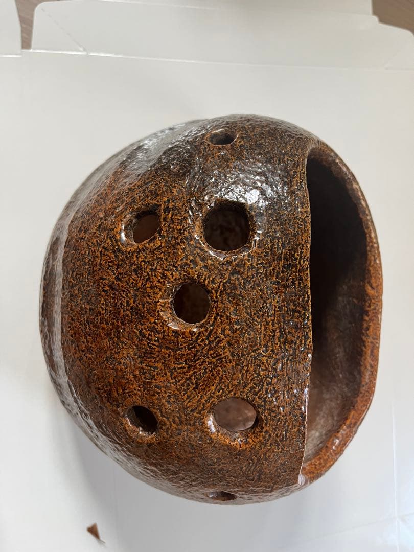 大樋焼　火鉢か茶道具