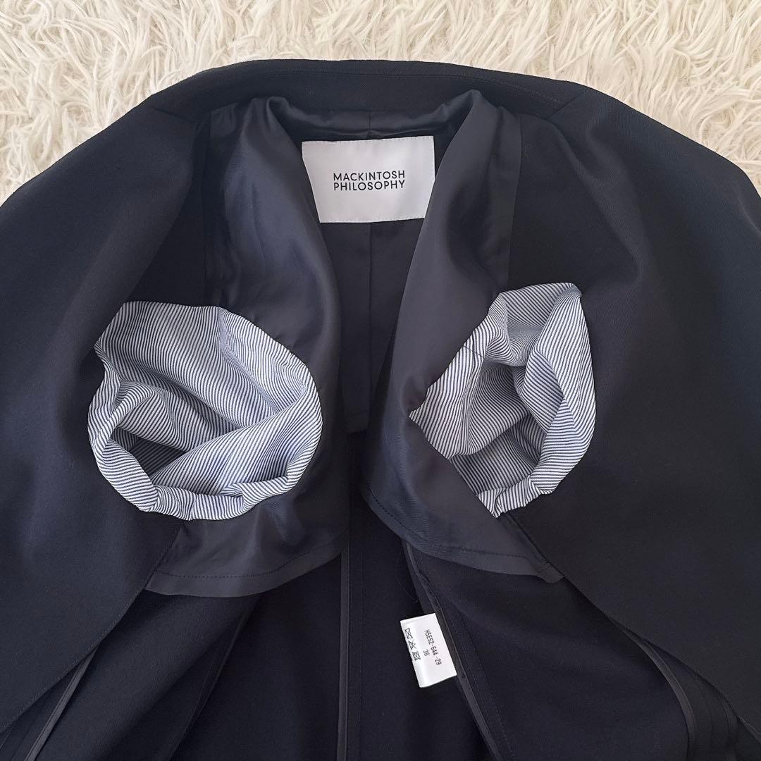 極美品✨現行 マッキントッシュフィロソフィー 紺ブレ ダブル 金ボタン ロゴ刻印