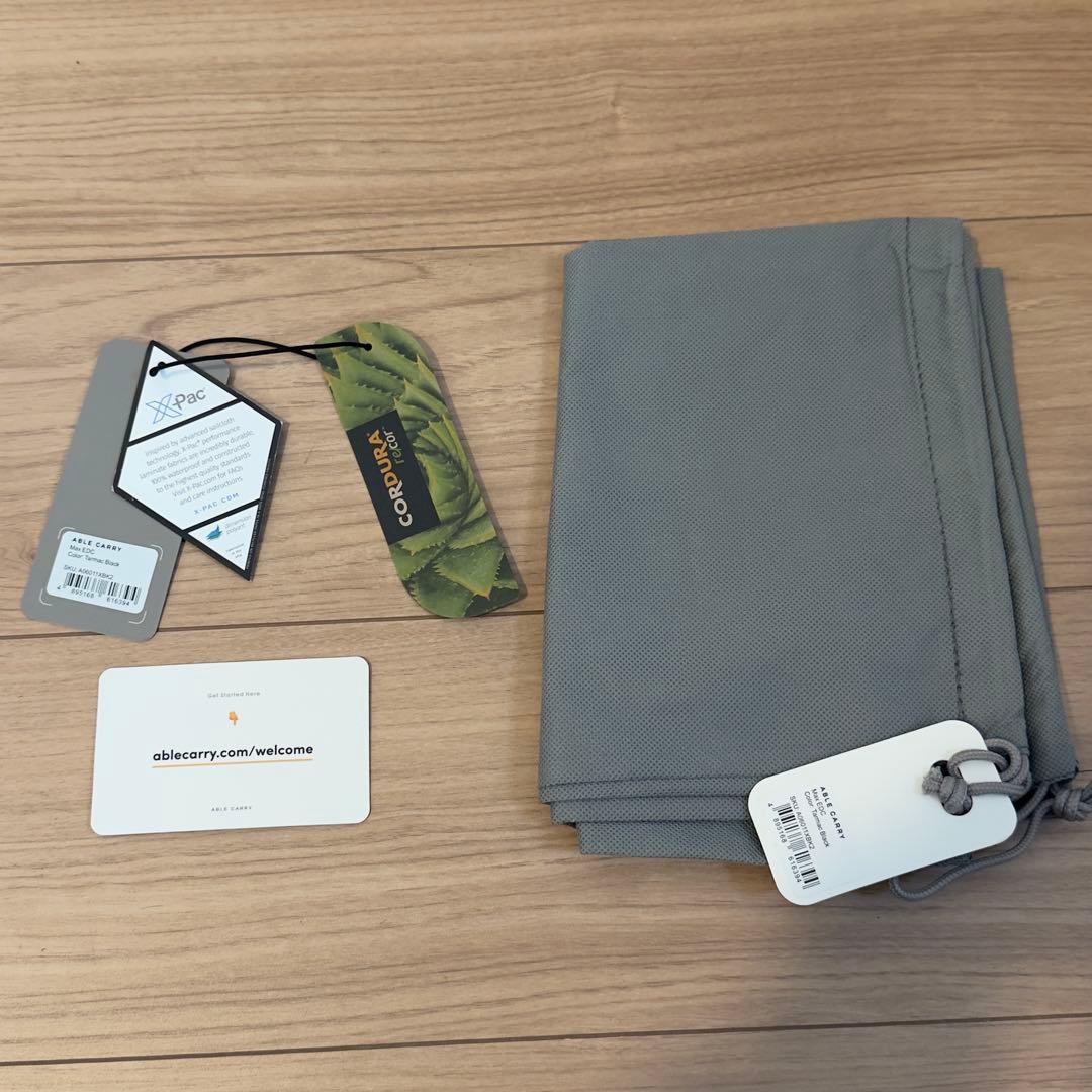 バッグ Able Carry Max EDC X-Pac Tarmac Black