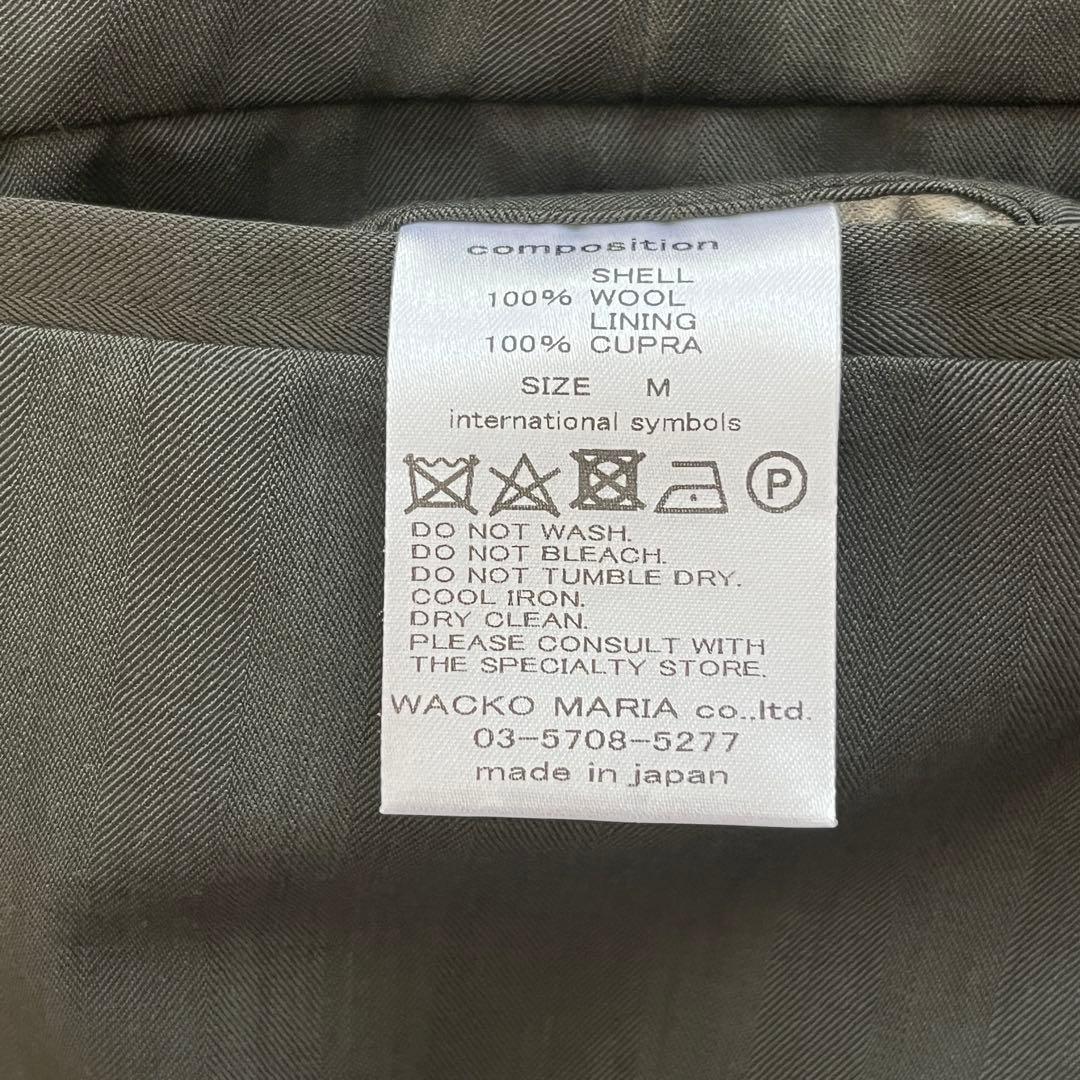 WACKO MARIA ZEGNA PLEATED TROUSERS M カーキ