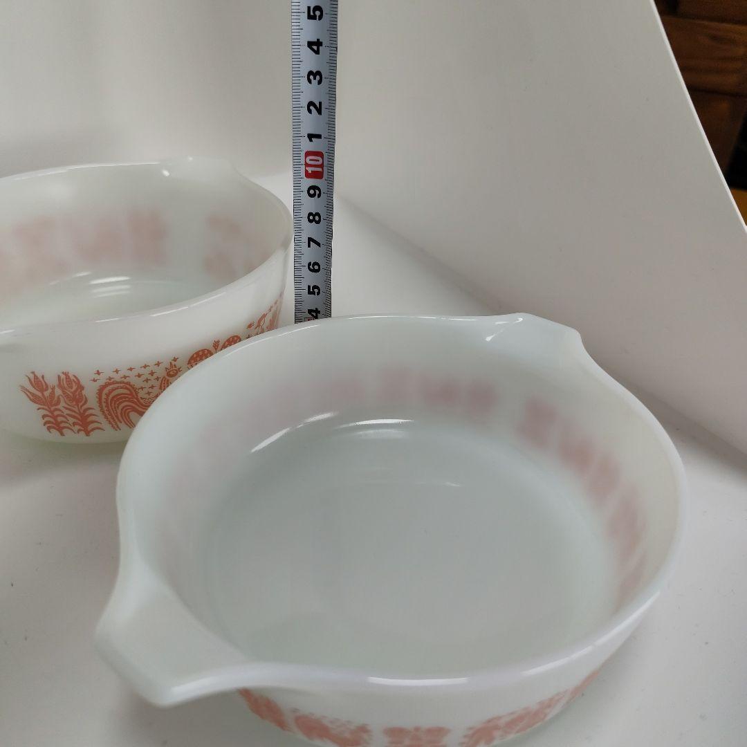 希少　パイレックス　バタープリント　アーミッシュ　キャセロール　 2個