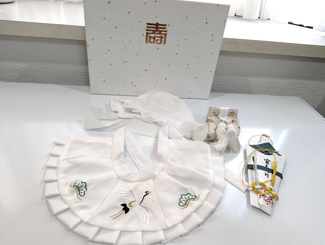 【あや】正絹　男の子お宮参り着物　産着　祝い着　長襦袢・小物付き　七五三