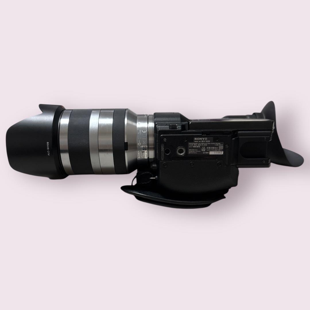 【美品/希少】SONY NEX-VG20H レンズキット 新品予備バッテリー付