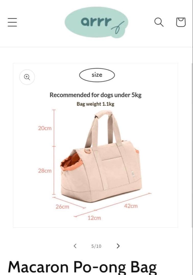 arr ハグキャリーバッグ