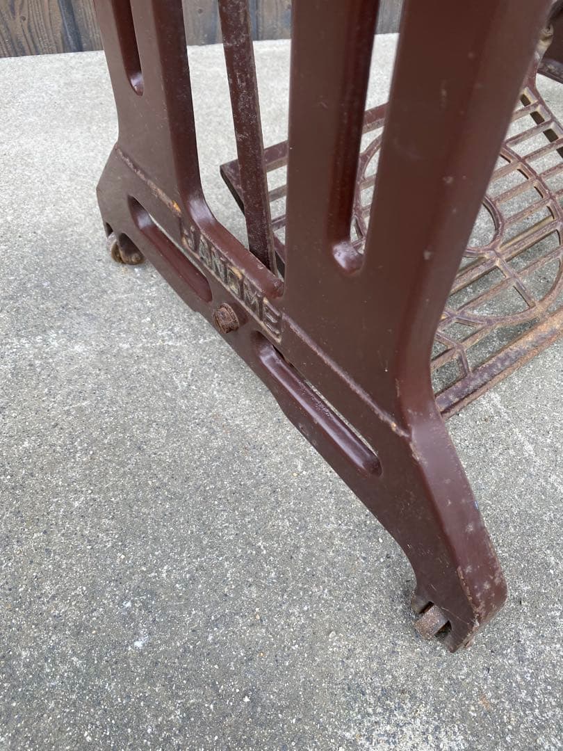 JANOME ジャノメ　足踏みミシン脚　レトロ　テーブル脚　アンティーク