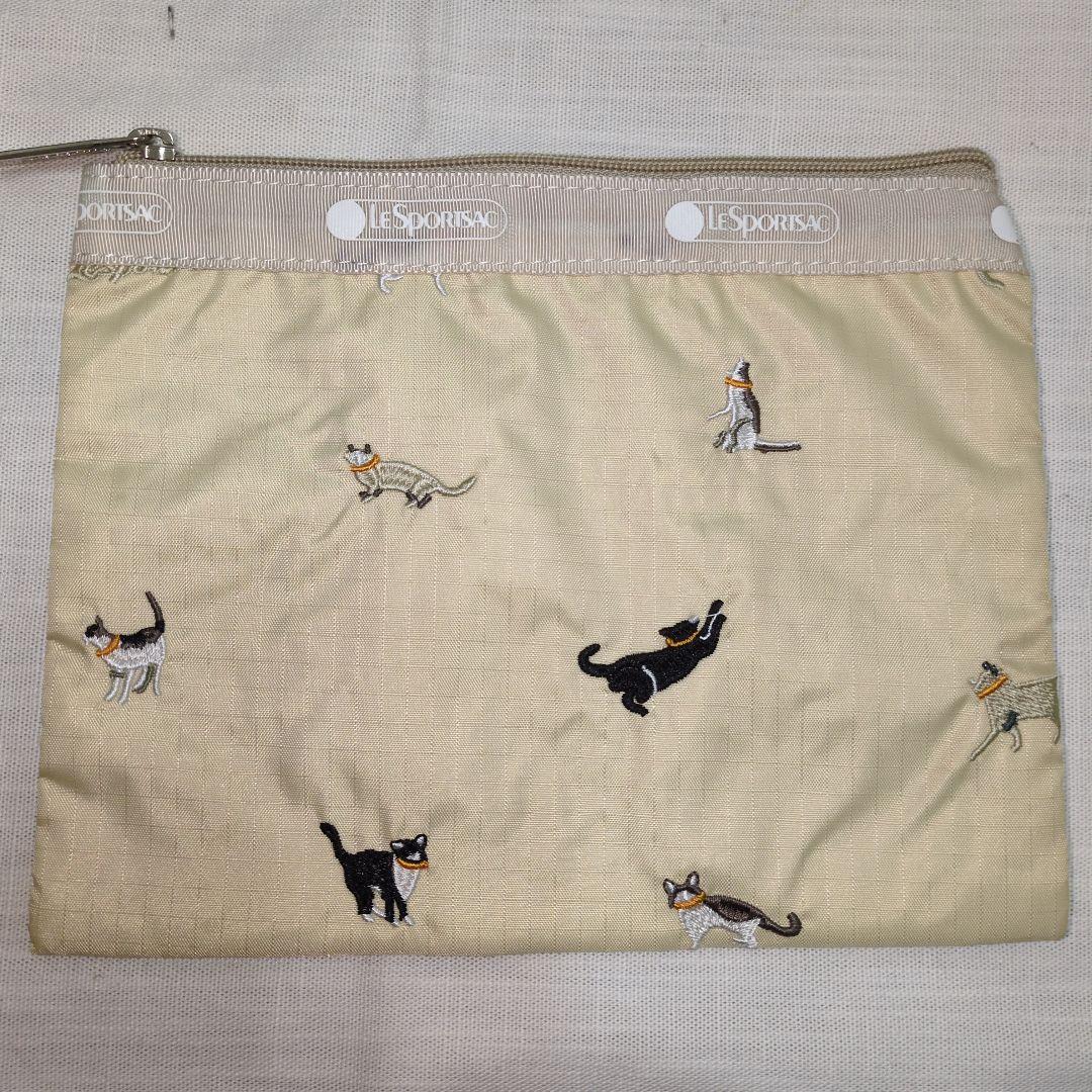 新品未使用　タグ付き！LeSportsac ショルダーバッグ 犬 ネコ刺繍