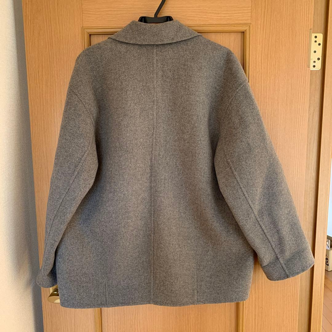 GALERIE VIE ウールカシミヤメルトン バルカラー　ショートコート