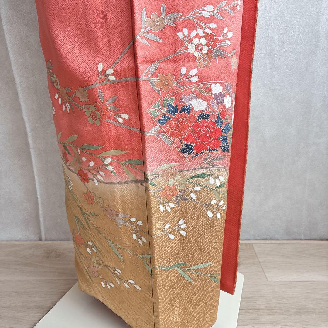 訪問着　フルセット　着物　トールサイズ　ロング丈　正絹　雅やか古典　G10