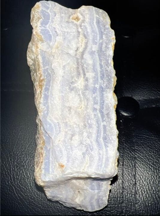 アフリカ産　天然ブルーレースアゲート原石　843g レア石