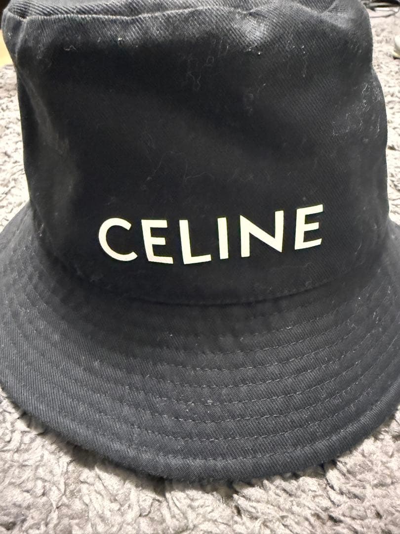 セリーヌ CELINE Bucket Hat ウルトラブラック Lサイズ