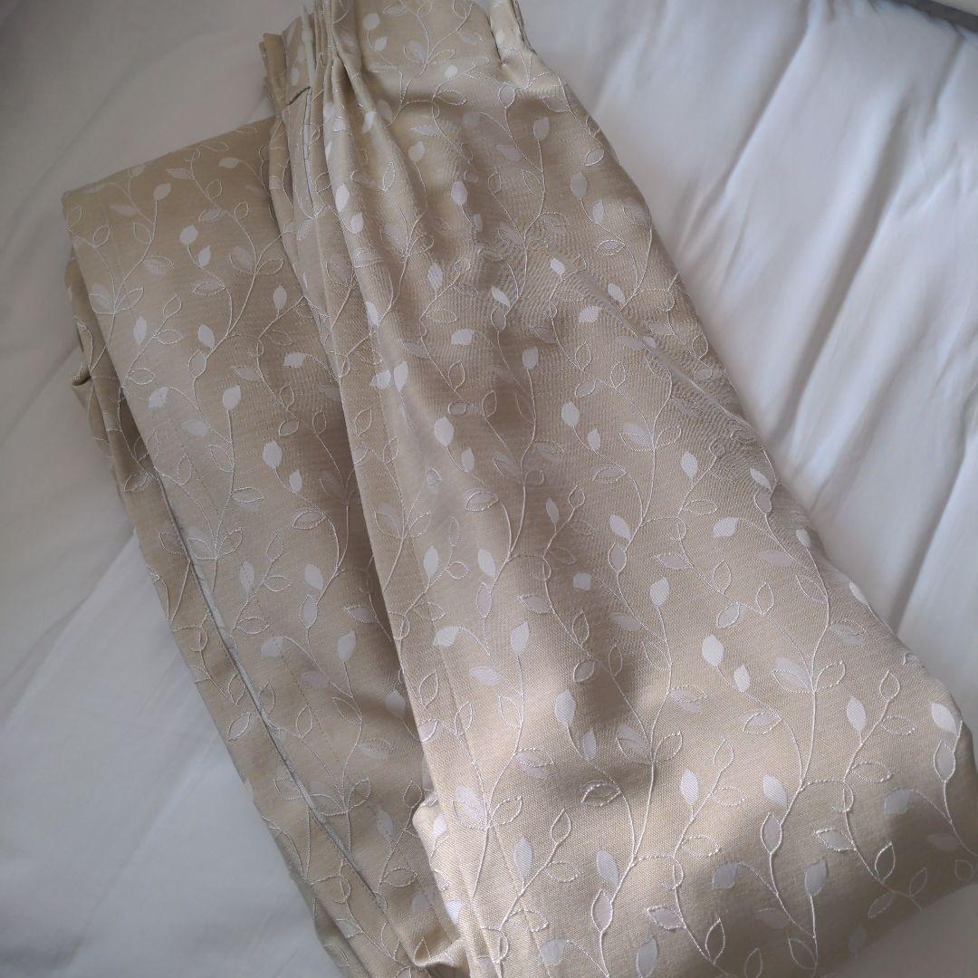 【即日発送】●SINCOL●レースカーテン×2枚●リーフ柄●95×238cm