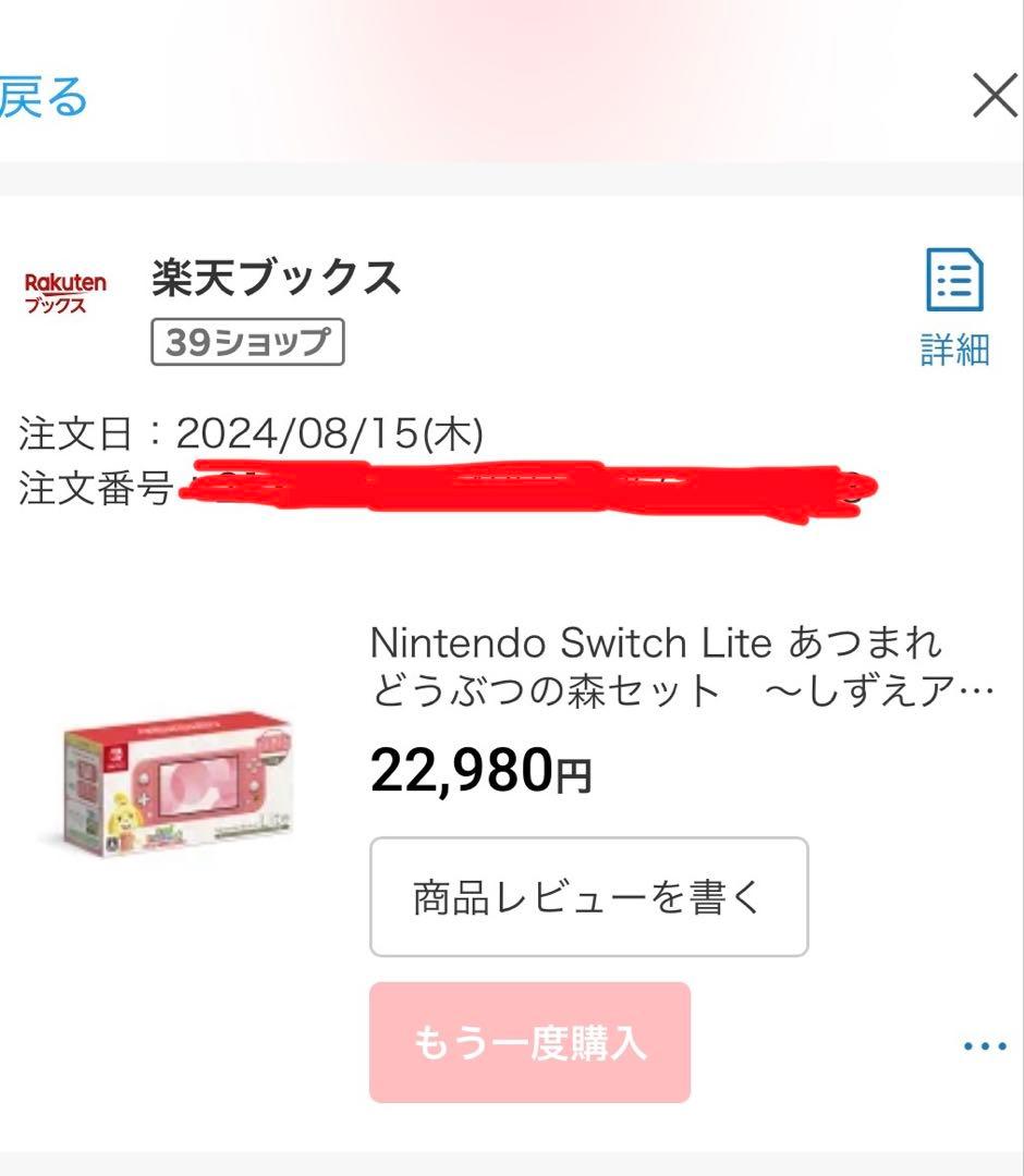 【美品】Nintendo Switch Lite どうぶつの森デザイン ケース付