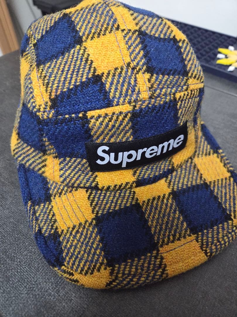 じ*あ様 Supreme Harris Tweed チェックキャップ