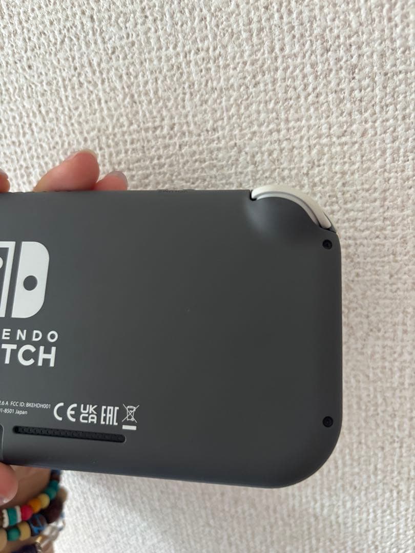Nintendo Switch Lite グレー 本体　充電器SDカード付き箱有