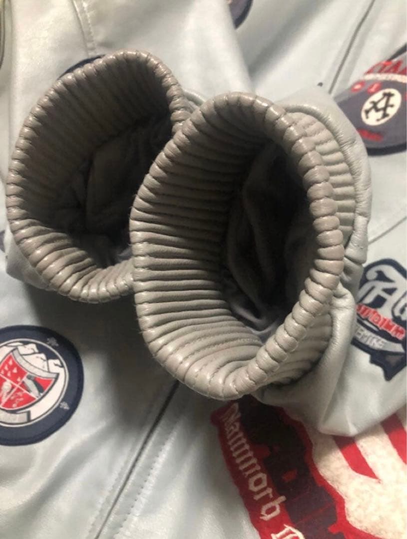 激レア AKADEMIKS 本革 レザー スタジャン ジャケット bboy