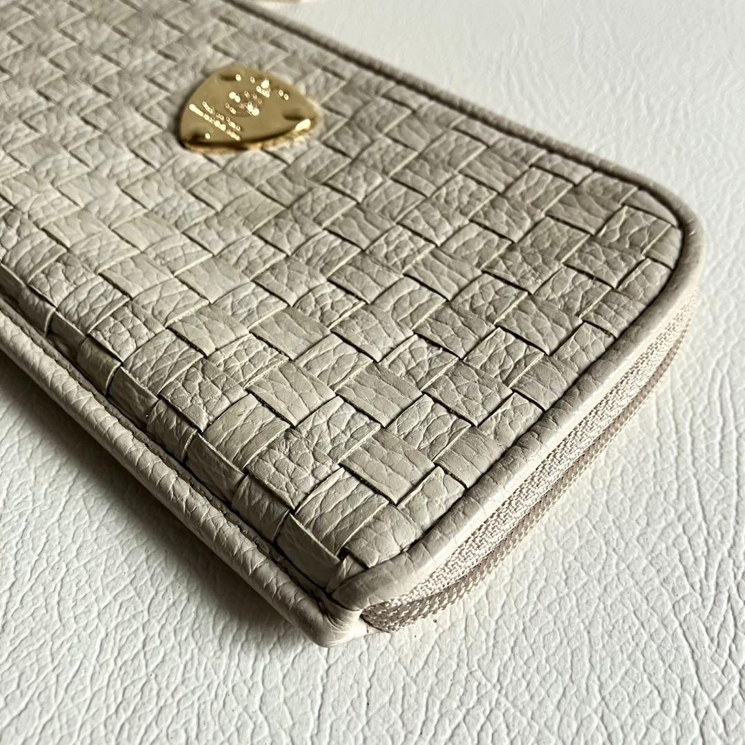 ATAO アタオ スリモ L字財布 ロングウォレット エクリュ メッシュ