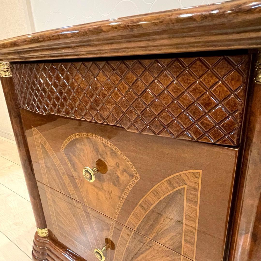 【美品】イタリア製 サルタレッリ 象嵌 サイドチェスト 高級インテリア 収納