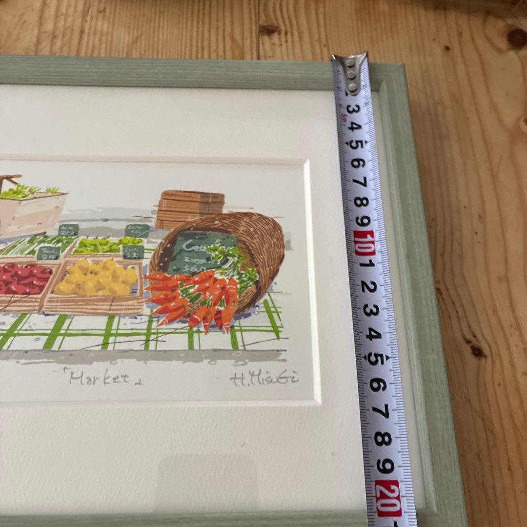 見杉宗則　リトグラフ　Market