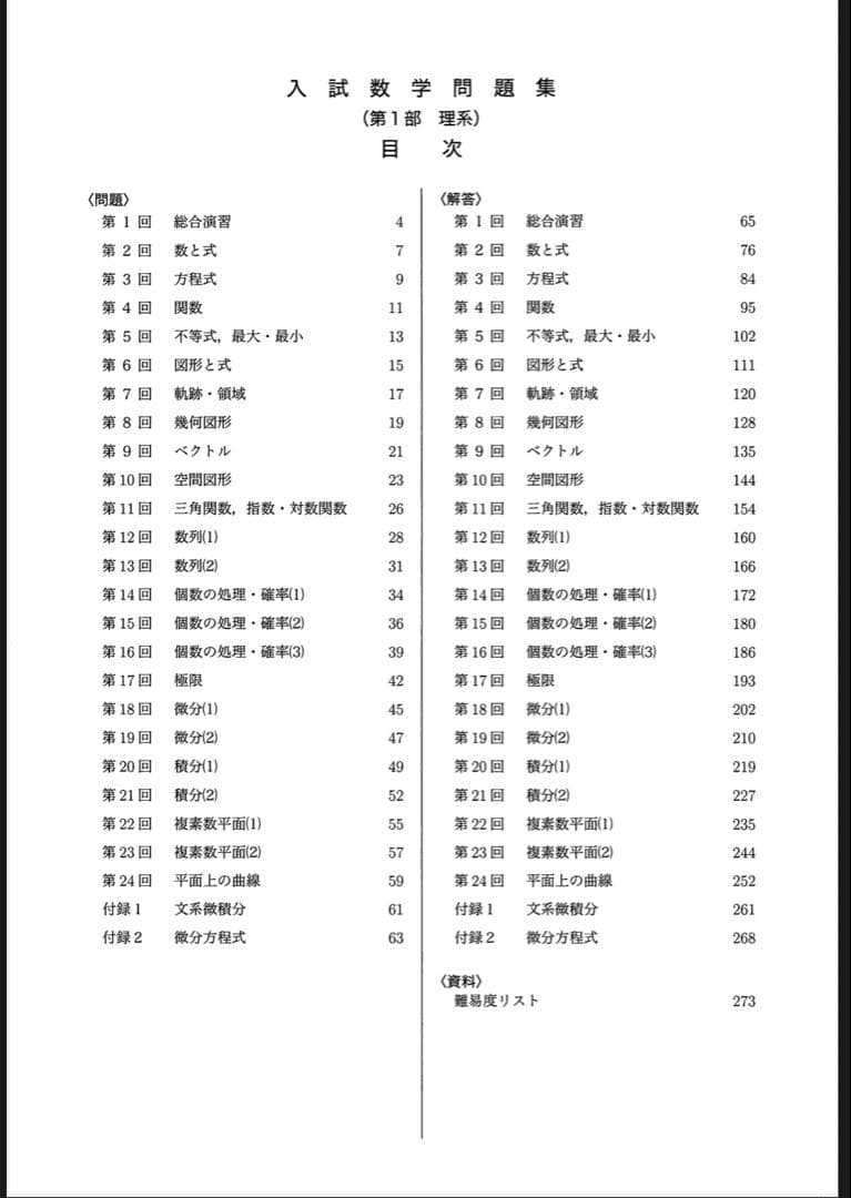[裁断済み] 鉄緑会　入試数学問題集
