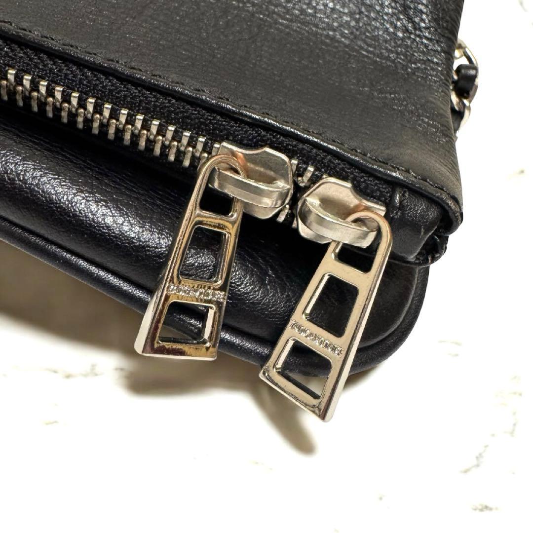 ザディグエヴォルテール 3way クラッチ ショルダーバッグ チェーン 黒