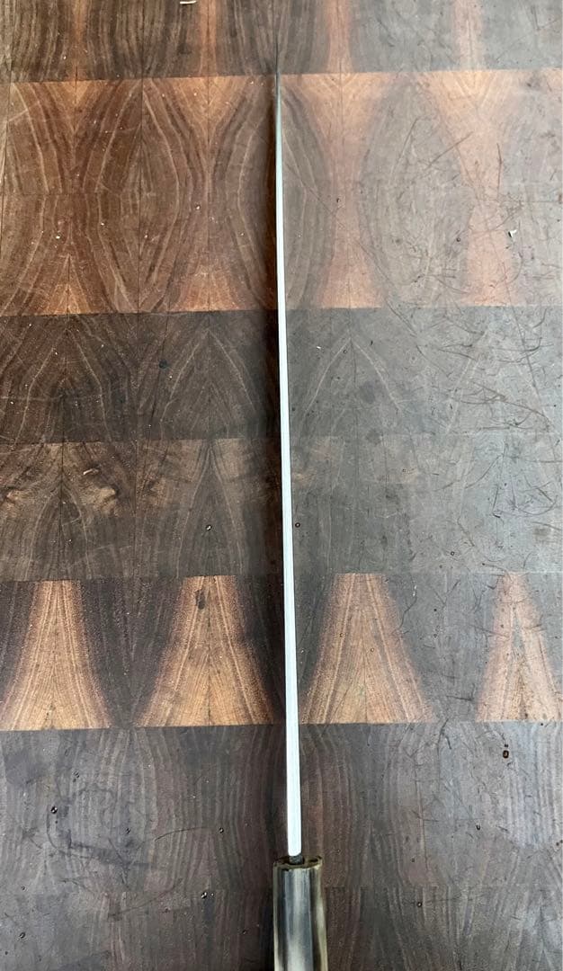 堺打ち刃物　青鋼　紋　鍛錬　柳刃　刺身　尺　300mm 包丁　和包丁　刃紋