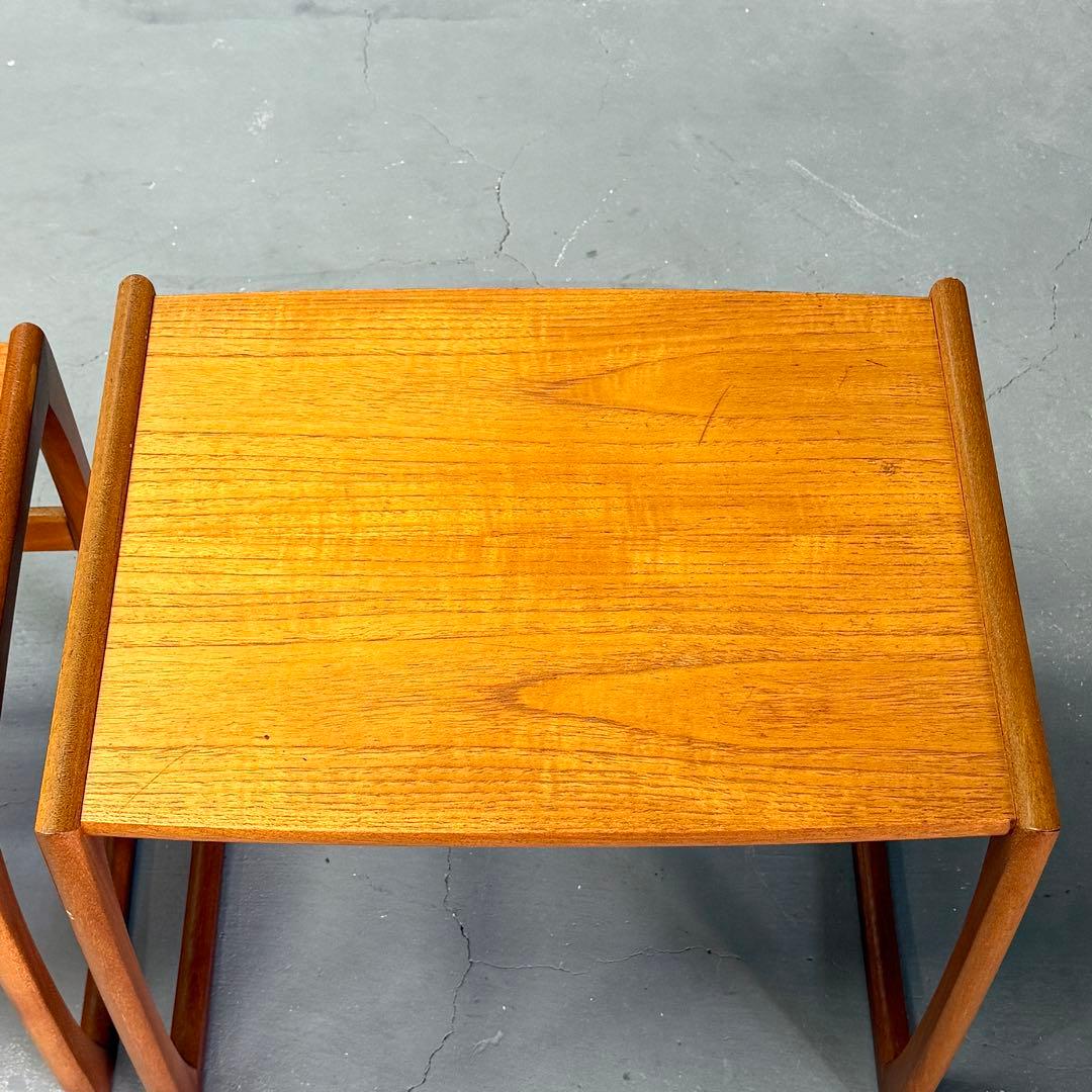 イギリス ヴィンテージ チーク ネストテーブル