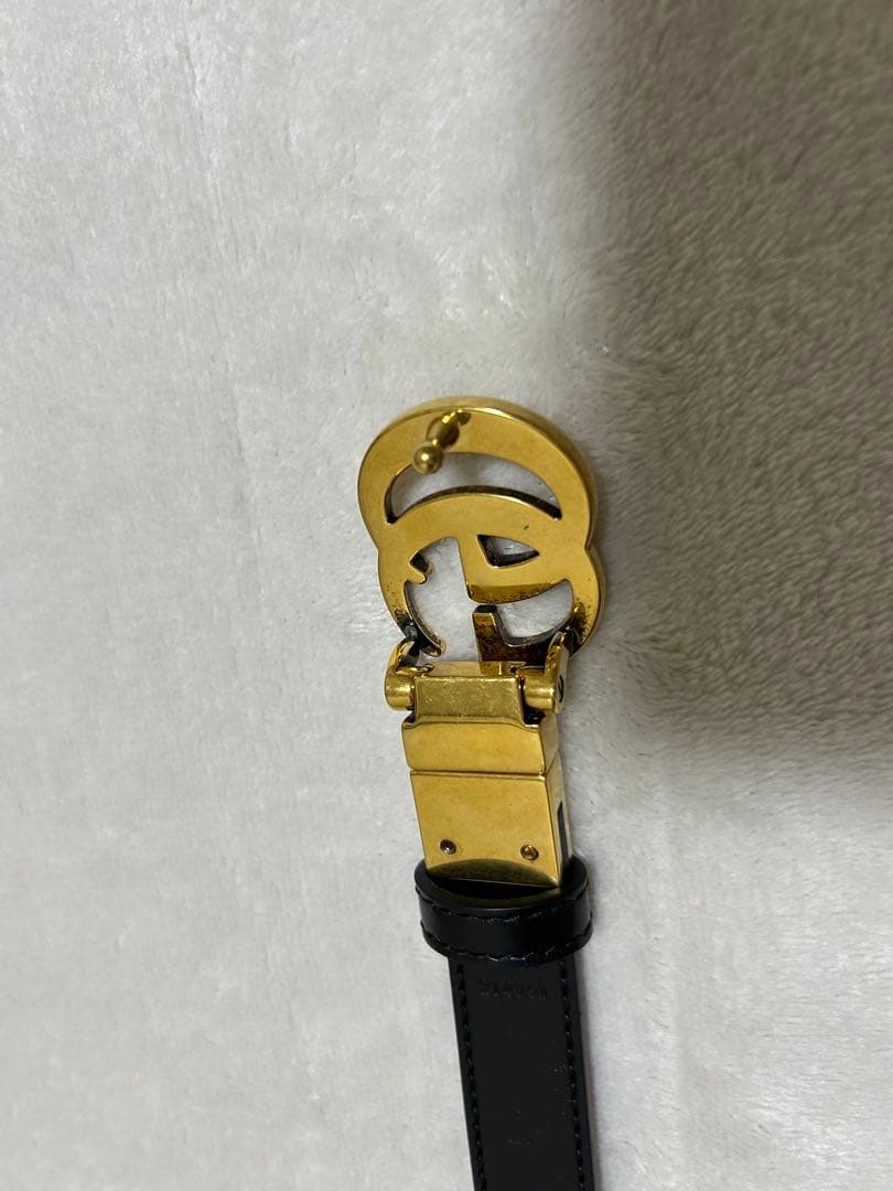 GUCCI グレー ブラック ベルト