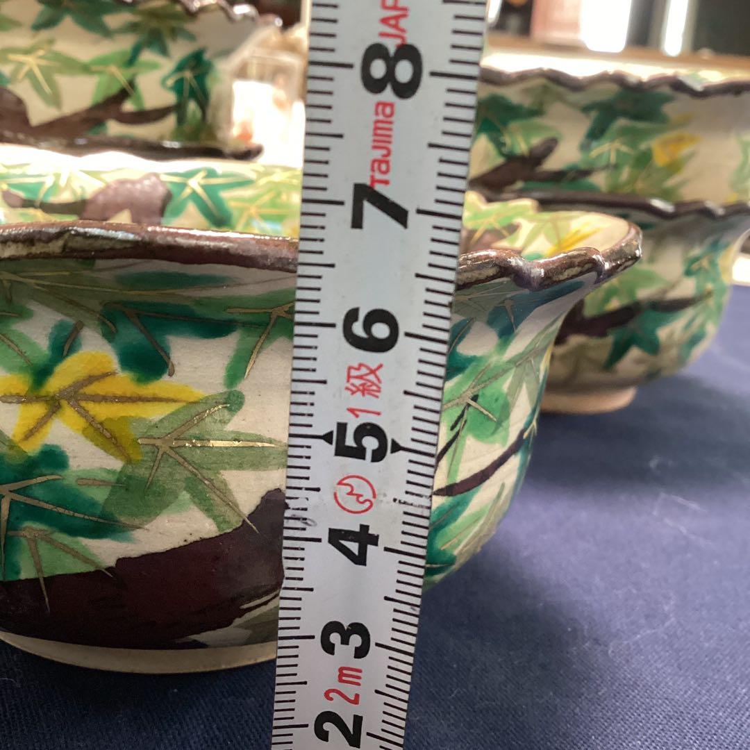 mmm　　乾山写新緑紅葉向付　雲錦向付3客ずつ　新品未使用