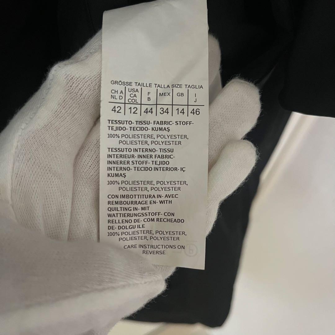 マックスマーラ ウィークエンド ブラック ノーカラー コート