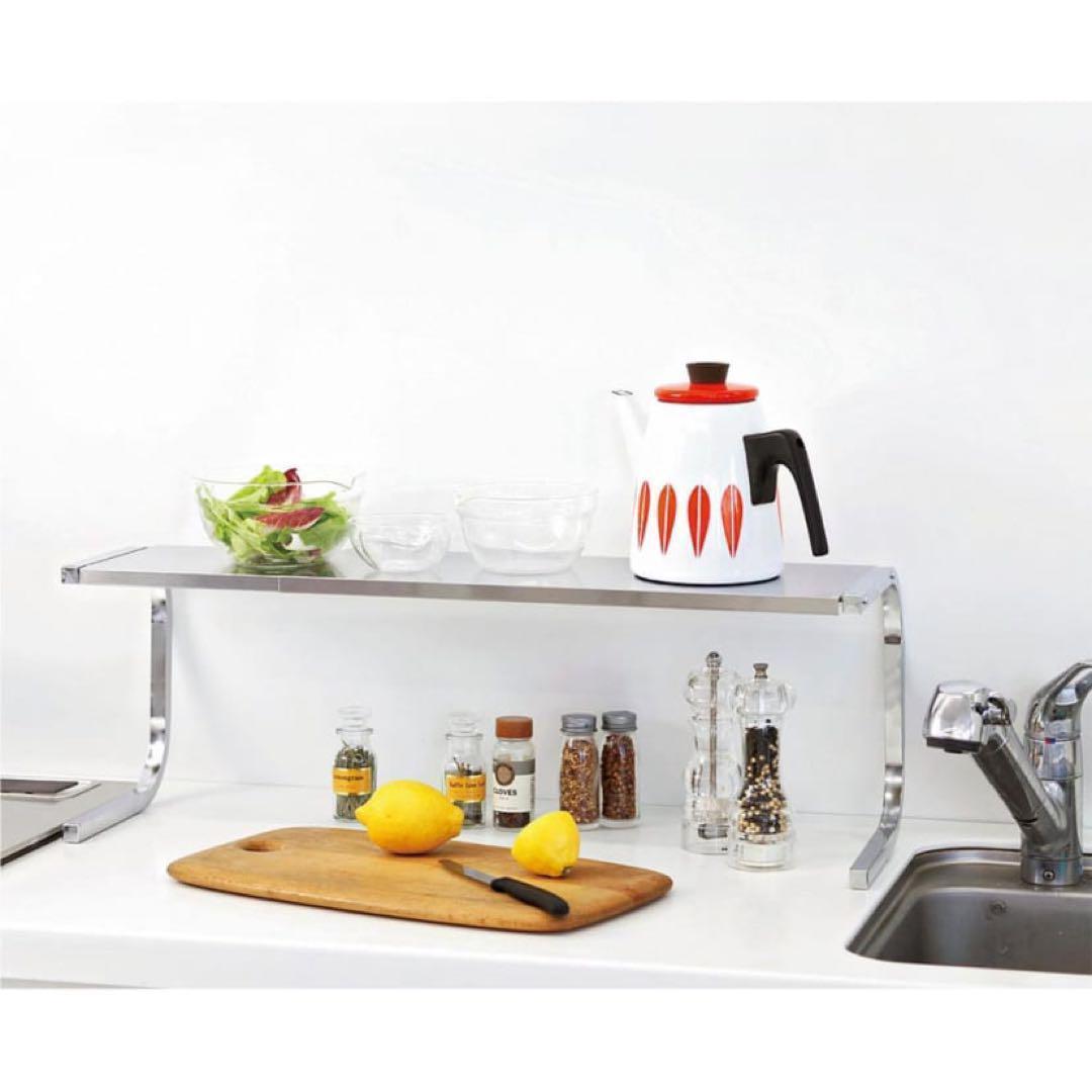 どこでもサポートシェルフ　ステンレス棚どこでもサポートラック 1段デラックス