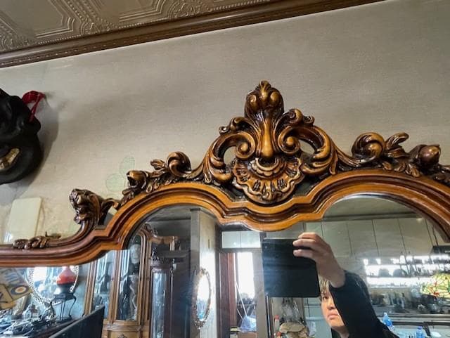 バロック様式 木製サイドボード