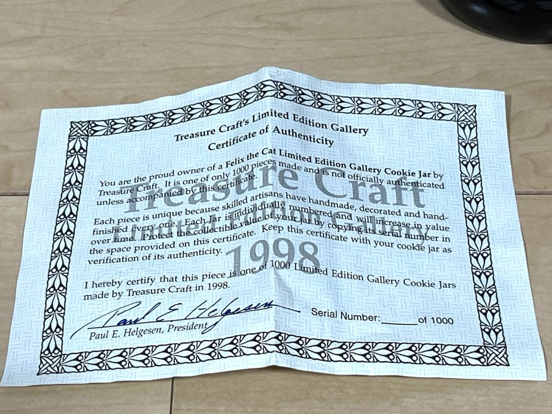 【希少】1000個限定 Felix the CAT フィリックス 陶器