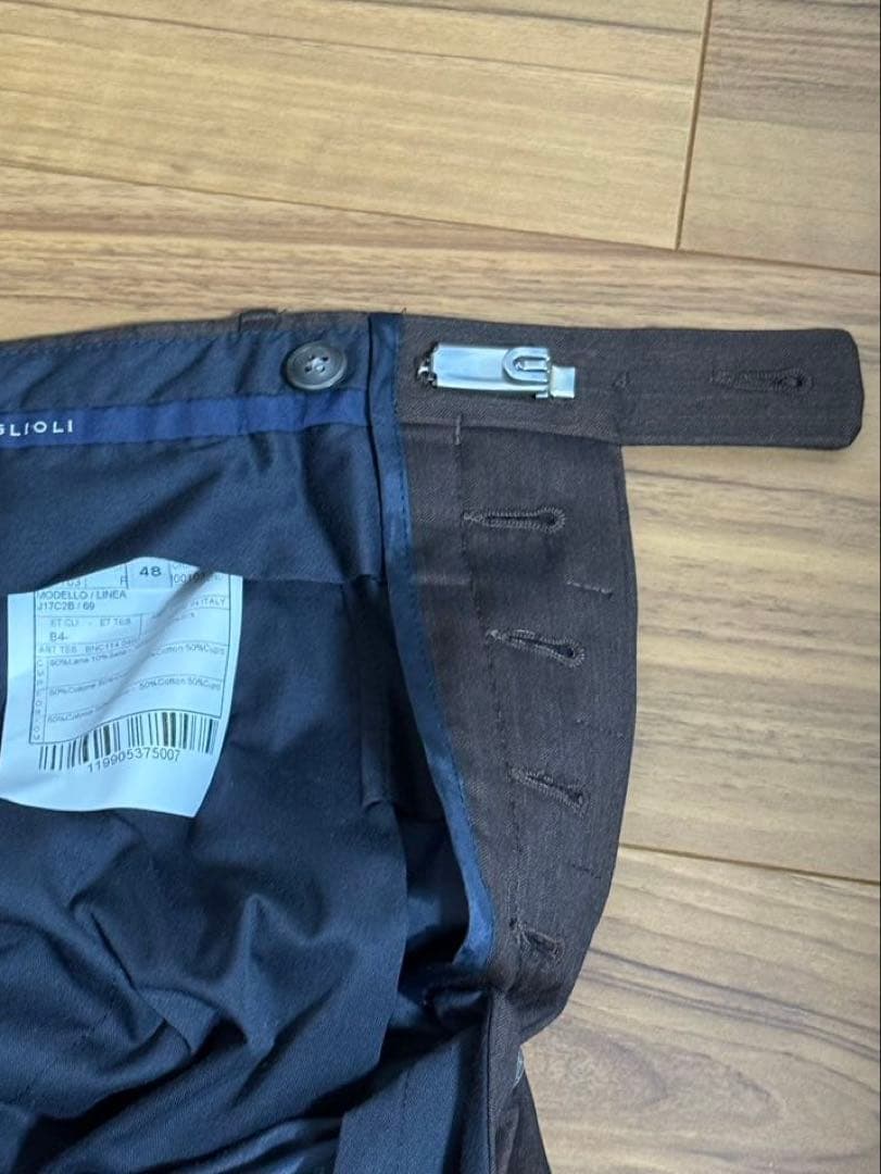 ボリオリ ブラウン BOGLIOLI スーツ サイズ48