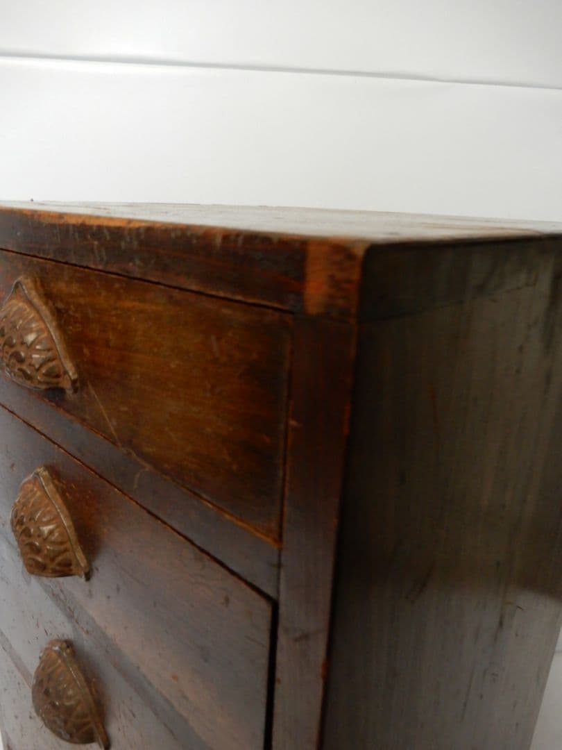 【昭和レトロ アンティーク】引き出し 引き戸 五段