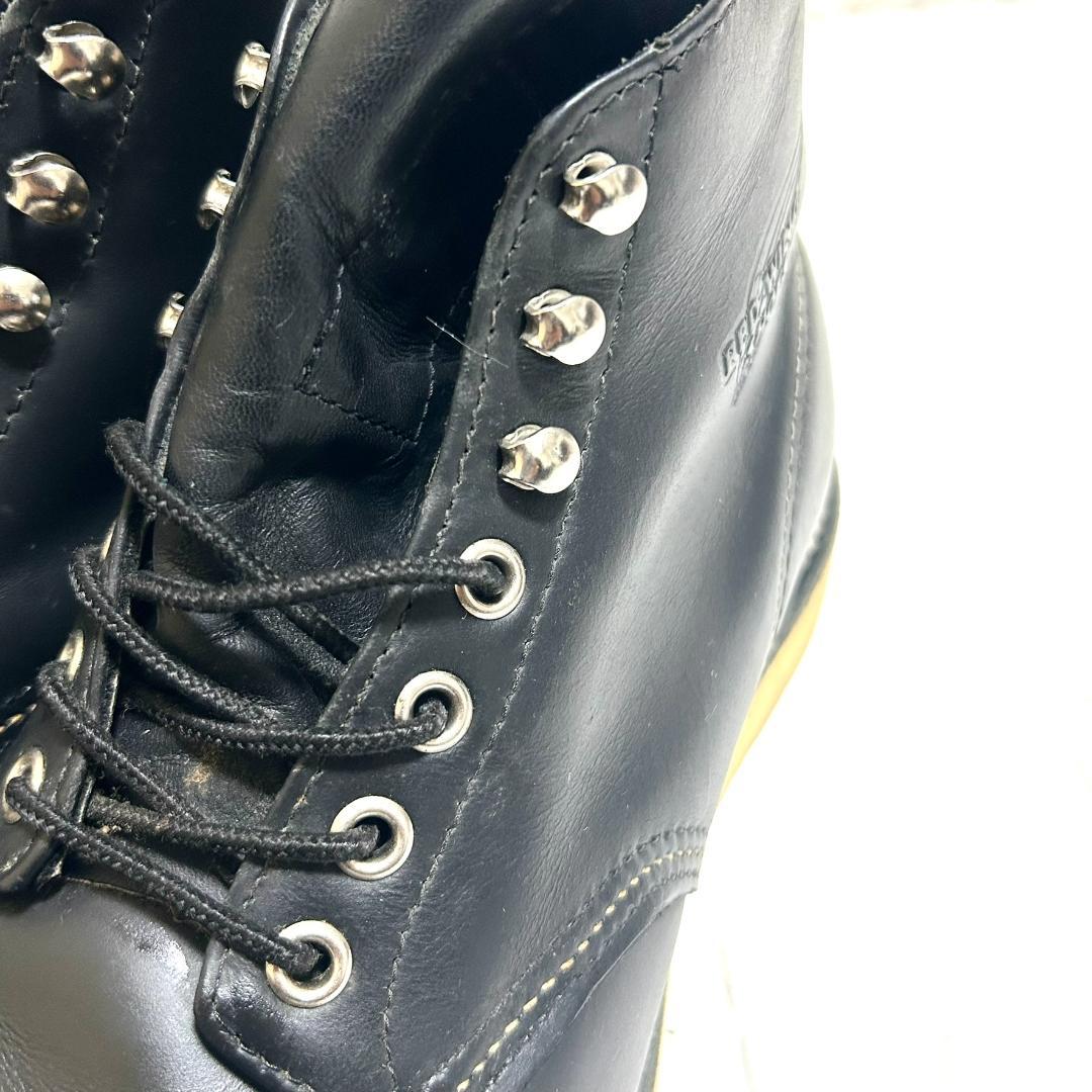 美品　レッドウィング　８１６５　26.5D プレーントゥ　箱付き　黒　レザー