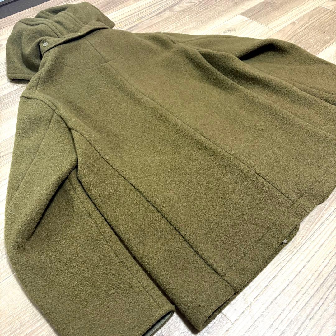 DANTON ダントン フードジャケット 42 ウールモッサ コート オリーブ