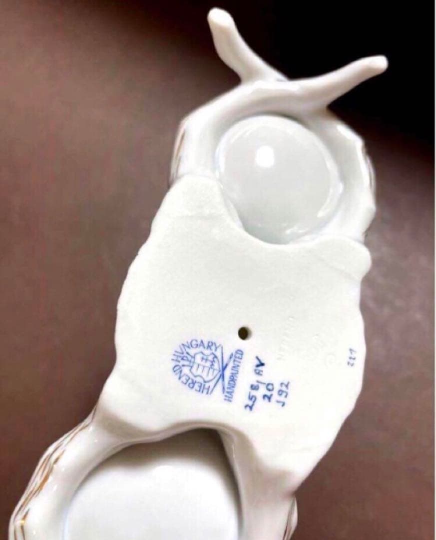 HEREND ヘレンドアポニーグリーンエンジェルセラーソルト＆ペッパー天使皿レア