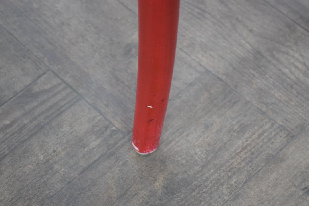 2脚　TON/トン バナナチェア ファブリック付き ダイニングチェア　レッド　B