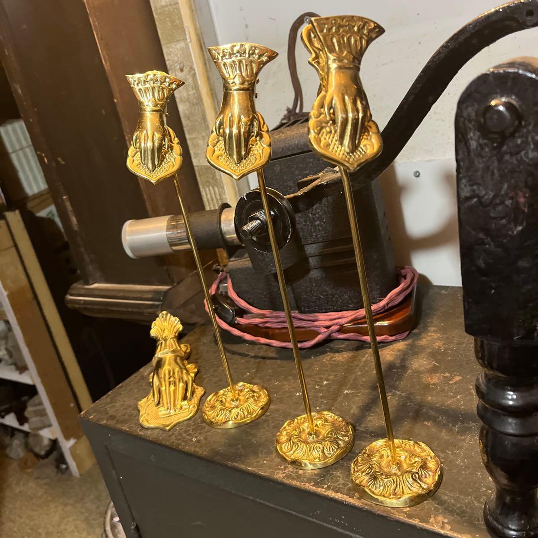 レタークリップ 、真鍮 70's ハンド 古道具 、アンティーク 、ヴィンテージ