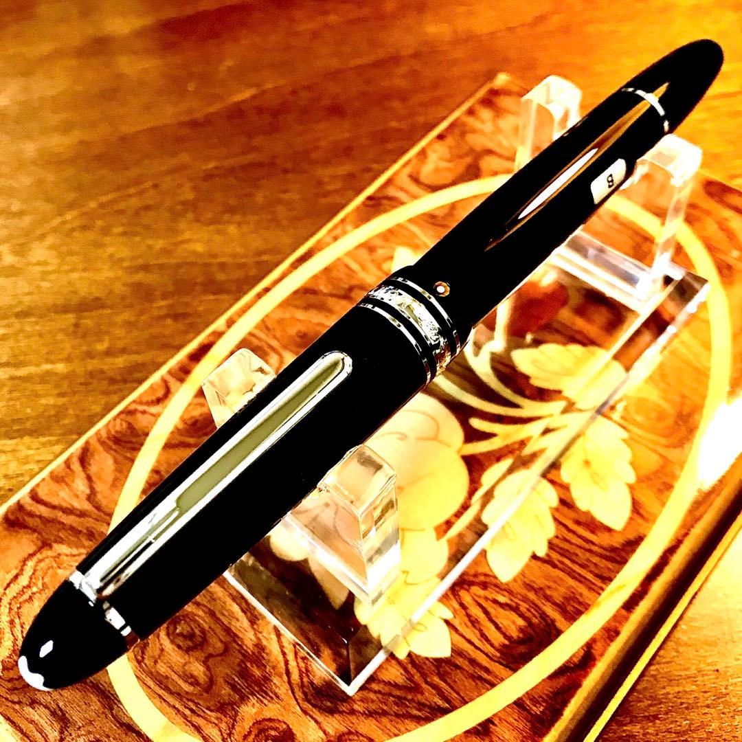 ☆最高の万年筆☆美しいモンブランマイスターシュテック146プラチナライン(B)