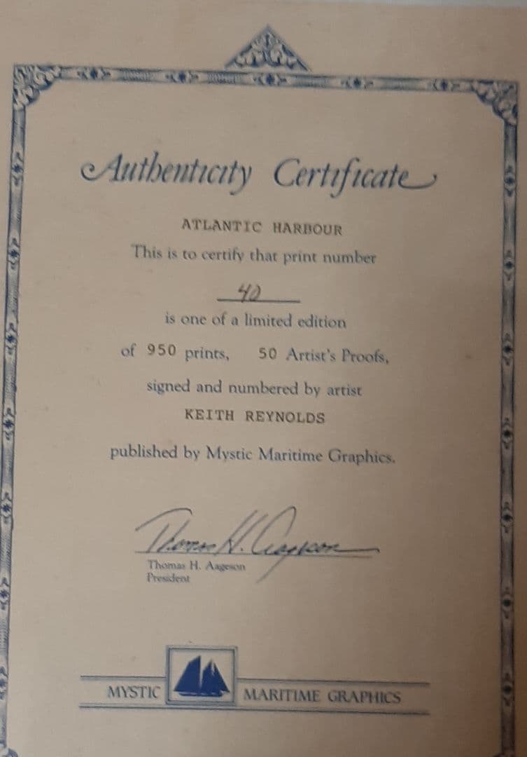 キース レイノルズ なんと美しい絵。 右上の 点と 丸は 蛍光灯が 写って いる