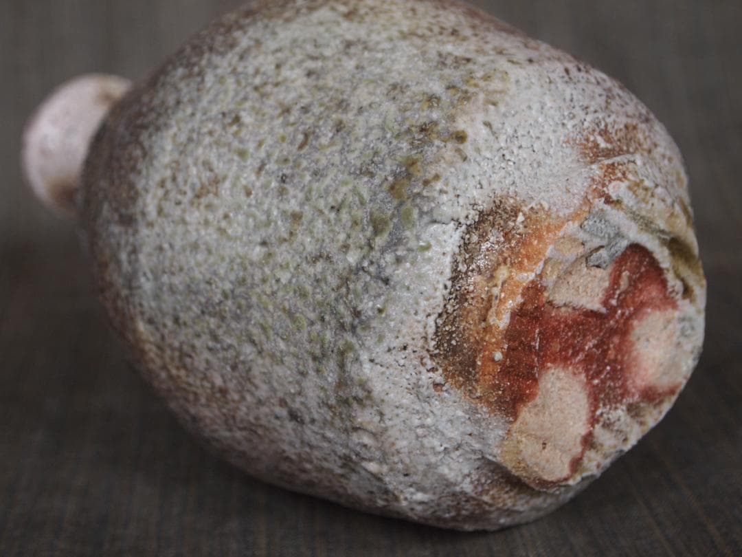 人気作家★山田浩之★信楽【窯変】花入★共箱・布