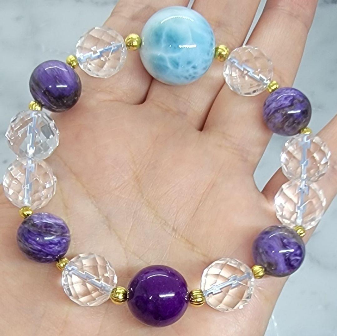 ラリマー デザイン ブレスレット ⑤