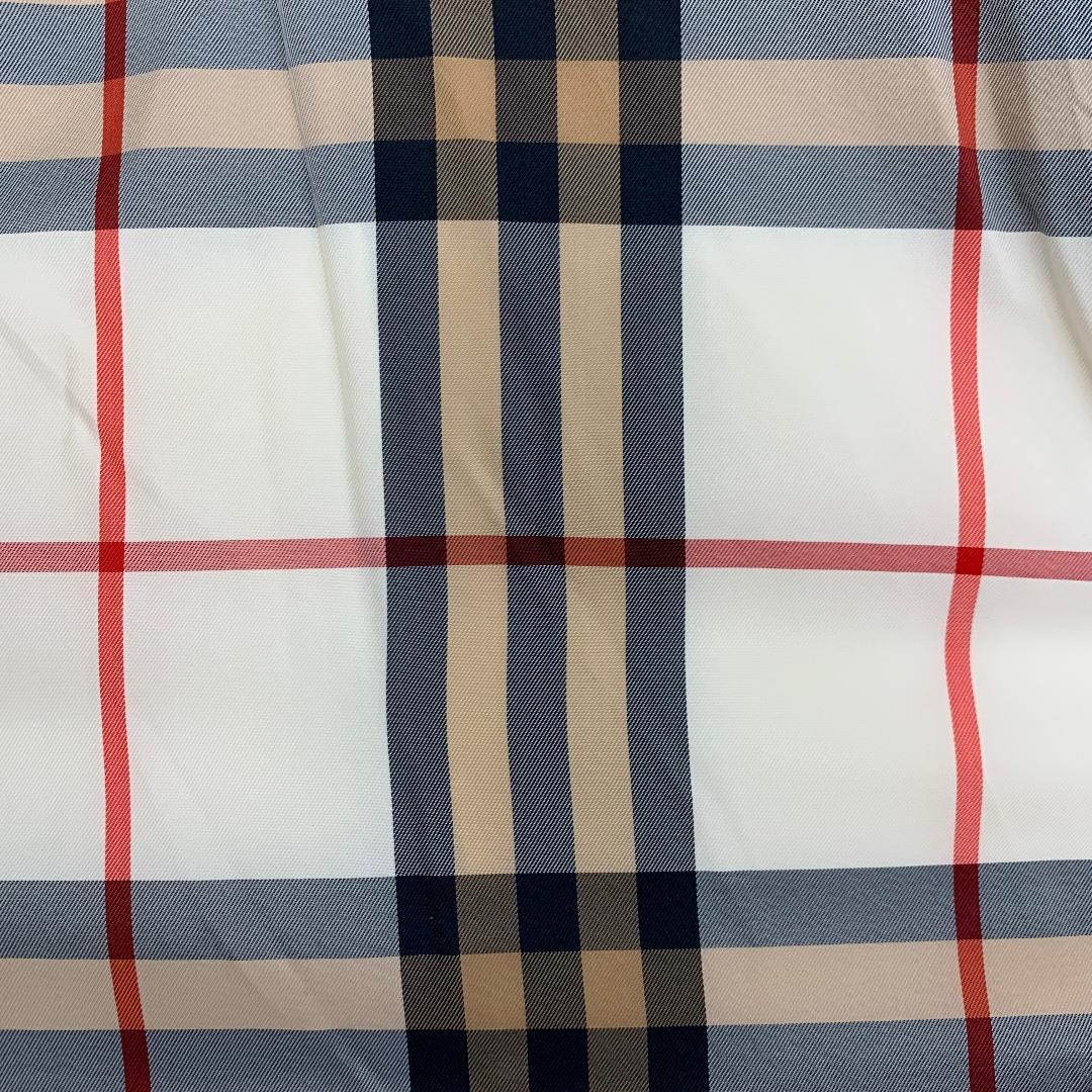 バーバリーブルーレーベル トレンチコート Mサイズ アンゴラ 裏地ノバチェック