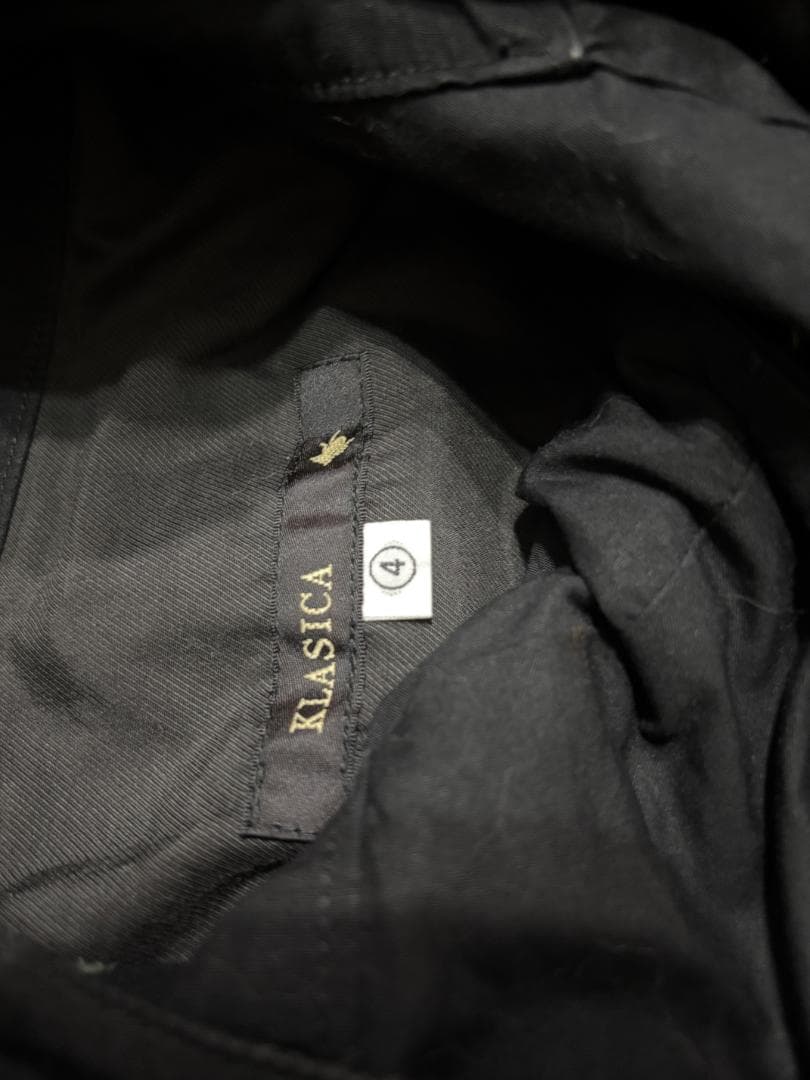 KLASICA クラシカ　BIGフードパーカーブルゾン ハーフモッズコート