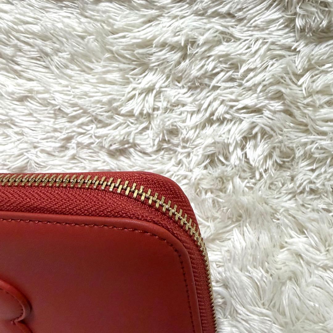 未使用✨マリークワント　テラコッタ　長財布　家計簿管理　薄型　ケース　L字