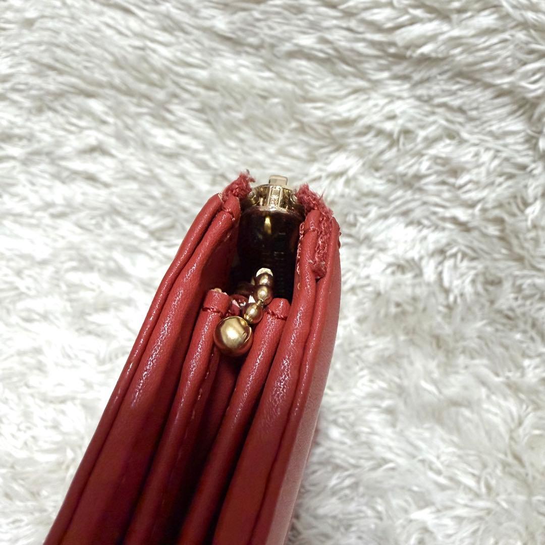 未使用✨マリークワント　テラコッタ　長財布　家計簿管理　薄型　ケース　L字