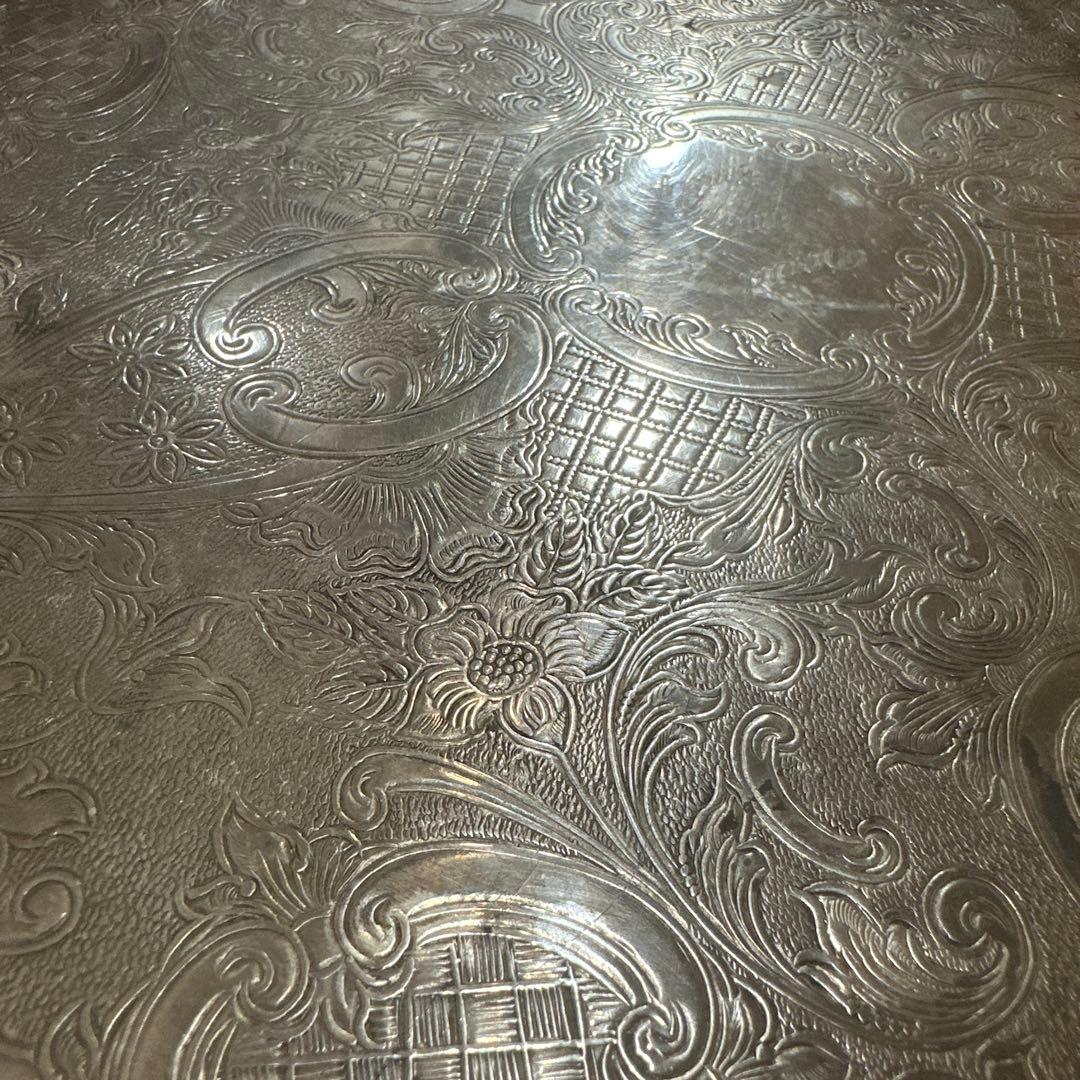 U.S. Reed & Burton シルバーメッキ ラウンドサービングトレイ